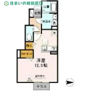 愛知県西尾市西浅井町坂下【アパート】の間取り