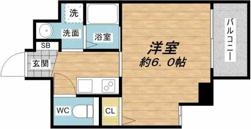 プレサンス東本町VOL 2【5階】の間取り