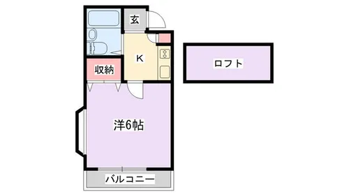 ライズコート住道【2階】の間取り