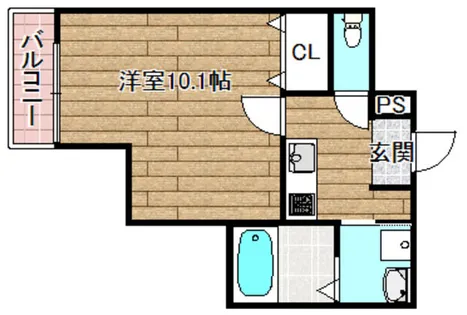 フジパレス上牧駅前【3階】の間取り