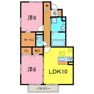 サニーソフィア A棟【1階】の間取り