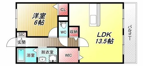 ブリージーウェイ【3階】の間取り