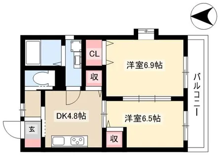 グレーシア細米【101号室】の間取り
