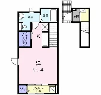 グレイス鶴里【2階】の間取り