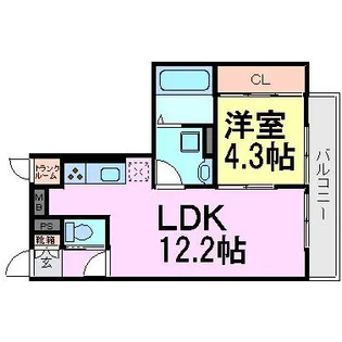 レジデンス ファーベス【2階】の間取り