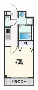ロイヤルクィーンズパーク吹田片山町【703号室】の間取り