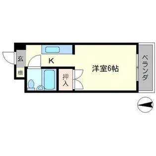 コーポ下鴨ミカサ【3階】の間取り