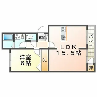 ときわ塩屋レクラン【2階】の間取り