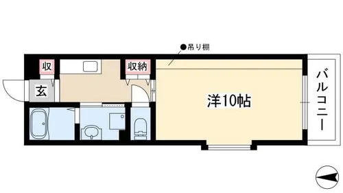 アーバン東山【6階】の間取り