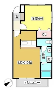 エイムワン【1階】の間取り