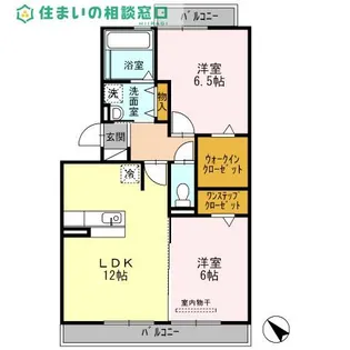 愛知県岡崎市江口2丁目【アパート】の間取り
