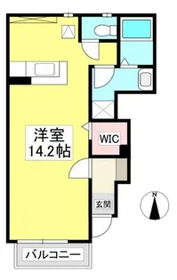 1Rの間取り画像