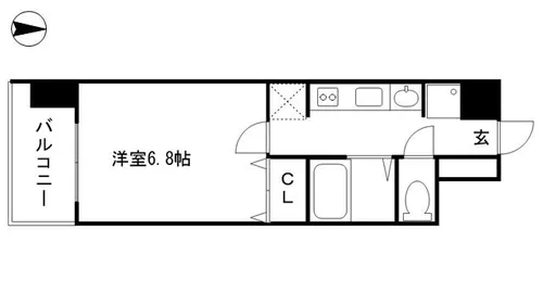 京都府京都市上京区藁屋町【マンション】の間取り