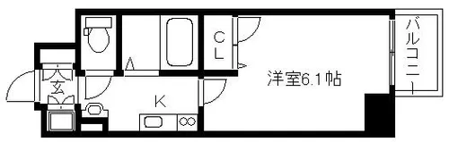 京都府京都市上京区千本通一条上る泰童片原町【マンション】の間取り