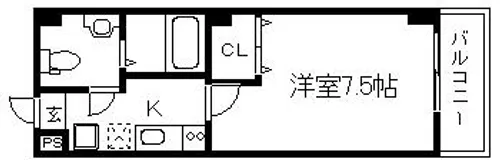 京都府京都市中京区西ノ京中保町【マンション】の間取り