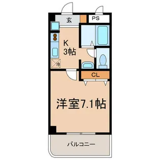 リバーサイド21(常普請)【1階】の間取り