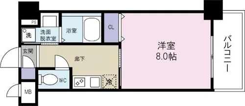 シンフォニー祇園【604号室】の間取り