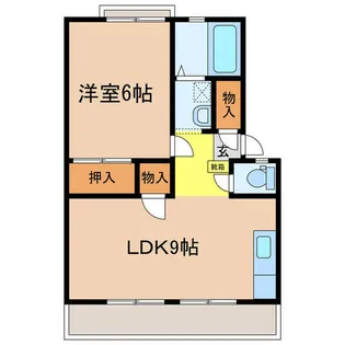 アーバンライフ北中【1階】の間取り