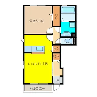 プラム シャルマン【1階】の間取り