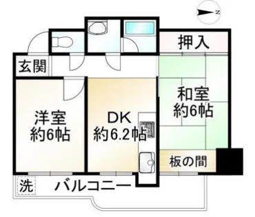 セブンスターマンション香里園【703号室】の間取り