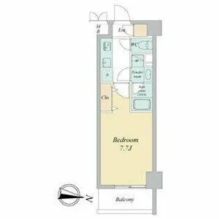 ヴェルデシア名駅南(旧ルネフラッツ名駅南)【7階】の間取り