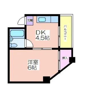 御崎ハイツ【402号室】の間取り