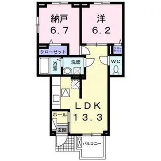 ジュビリー ハウス【1階】の間取り