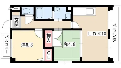 CASAGRANDE【3階】の間取り