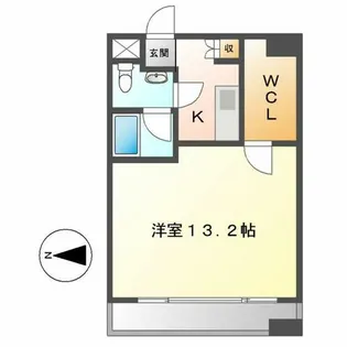 エルブ浄心【209号室】の間取り