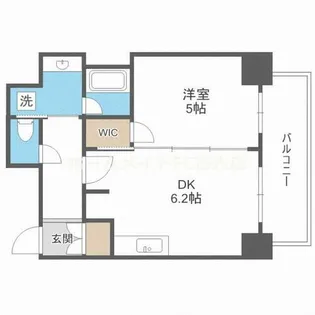 エステムコート北堀江Ⅱ【12階】の間取り