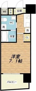 セレニテ阿波座ミラク【2階】の間取り
