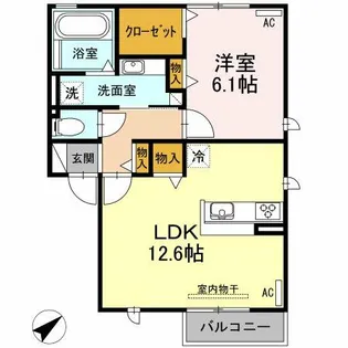 D-Room水車【1階】の間取り