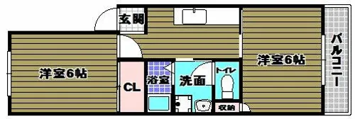 グリーンヒルハイツ【1階】の間取り