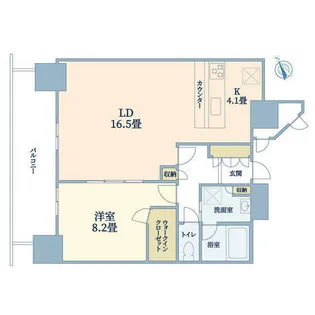 ヴィークタワーOSAKA【31階】の間取り
