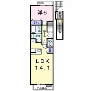 レジデンス上原 B【2階】の間取り