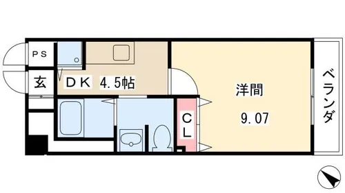 プレストンズ新栄【301号室】の間取り