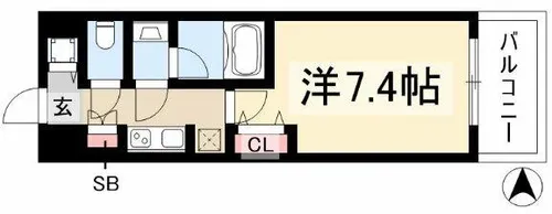 セノアタワー泉【0812号室】の間取り