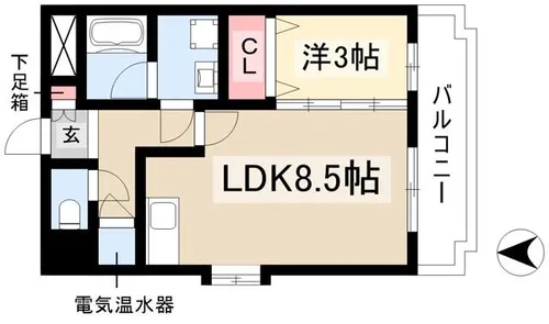 エポラール白壁【204号室】の間取り