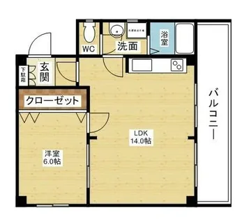 新大阪和光【5階】の間取り