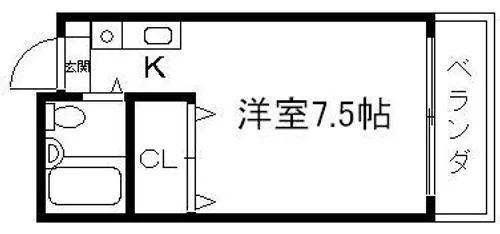 京都府京都市上京区行衛町【マンション】の間取り