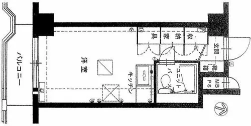 パシフィック南2条【4階】の間取り