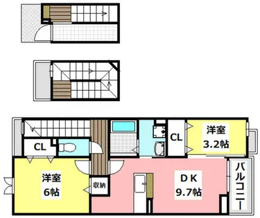 モデッサフェリーチェ【3階】の間取り