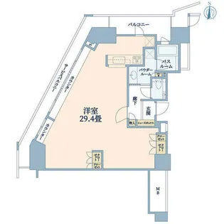 ジークレフ新神戸タワー【35階】の間取り