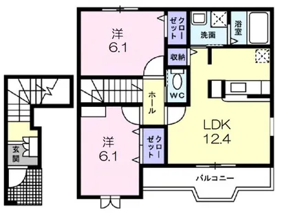 エクセレンテ パラーシオ【203号室】の間取り
