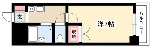 エクセル花の木【303号室】の間取り