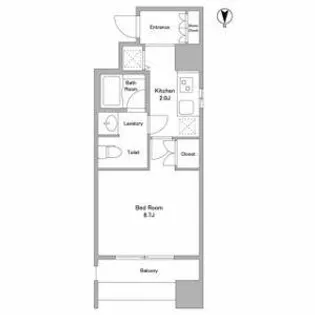 アプリーレ久屋大通公園【12階】の間取り