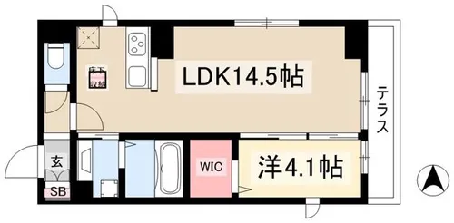 シリウス【301号室】の間取り