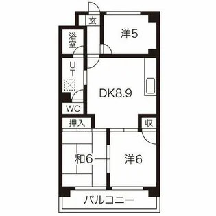 プラムアネックス【407号室】の間取り