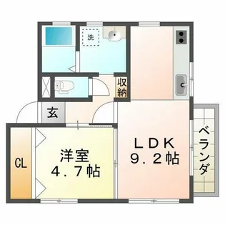メゾン垂水【3階】の間取り