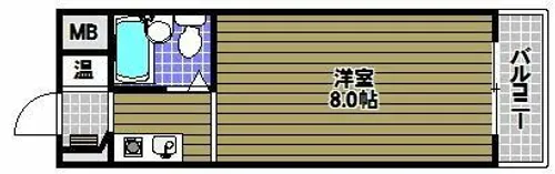 グリーンハイツ北野田【3階】の間取り